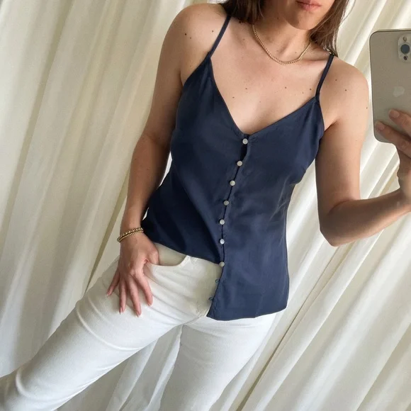 LAST M • CAMI TOP — In Navy - Picture 6 of 8